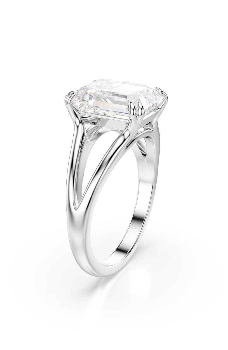 Swarovski Stilla Cocktail Ring, Main, color, White/ Silver