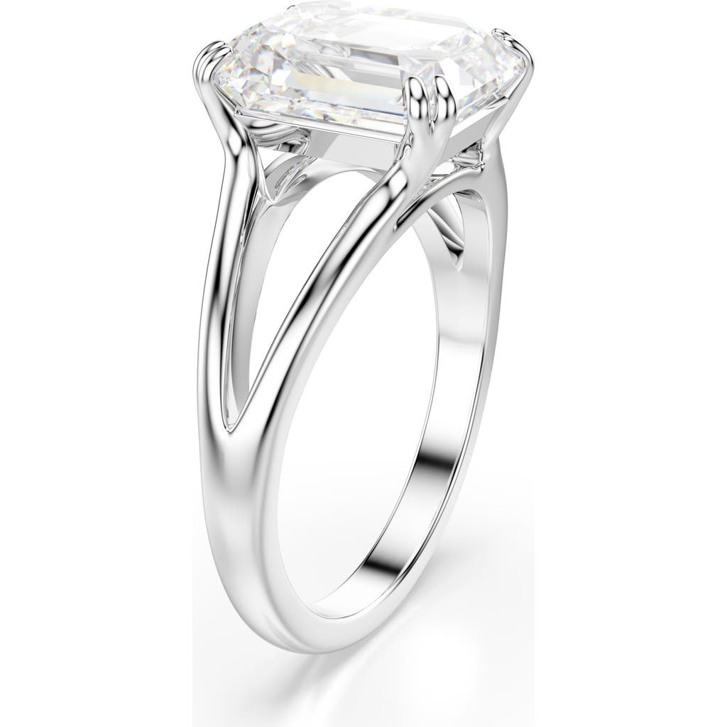 Swarovski Stilla Octagon Crystal Split Band Ring