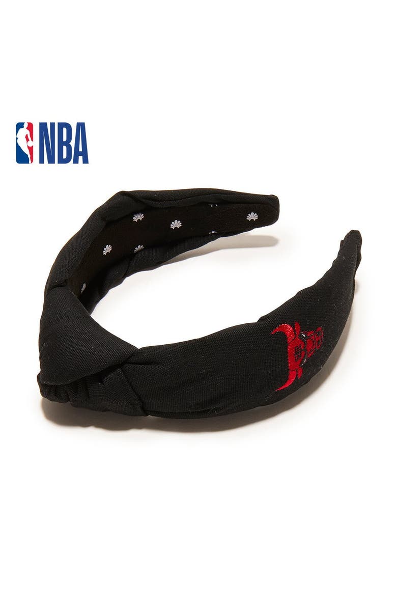 Lele Sadoughi NBA Chicago Bulls Embroidered Headband, Main, color, 