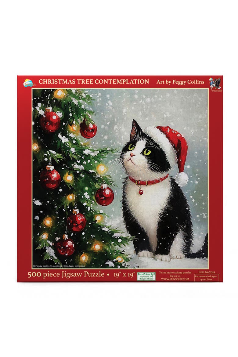 Christmas Tree Contemplation 500 piece Jigsaw Puzzle for Adults, Alternate, color, Multicolor