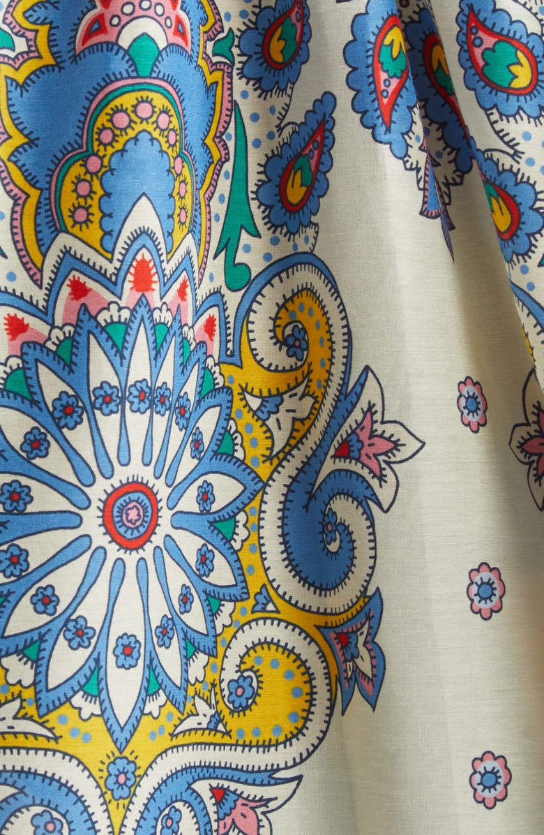 Etro Paisley Print Cotton & Silk Button-Up Shirt, Alternate, color, 