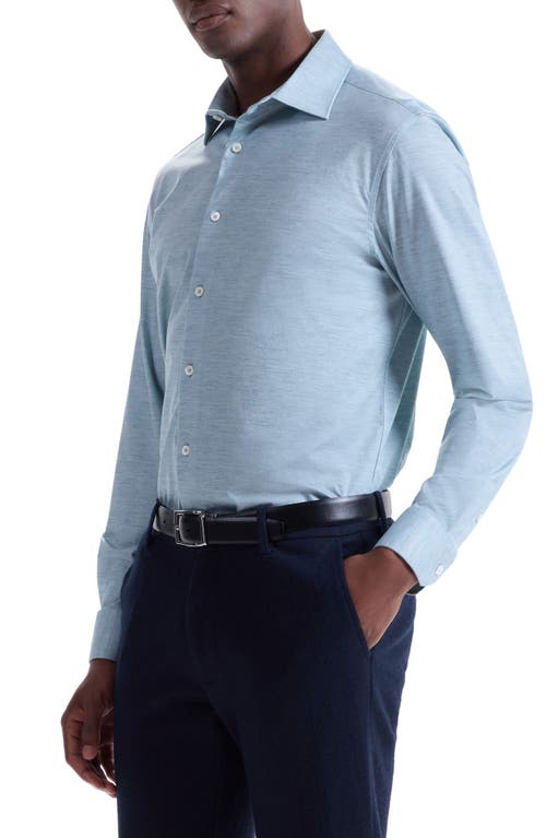 Bugatchi James Ooohcotton® Space Dye Button-up Shirt In Blue