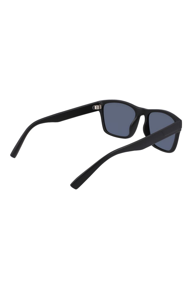 55mm Polarized Square Sunglasses, Alternate, color, BLACK