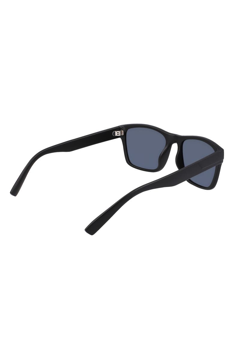 Cole Haan 55mm Polarized Square Sunglasses, Alternate, color, Black