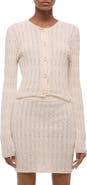 Helmut Lang Cable Stitch Crop Cardigan