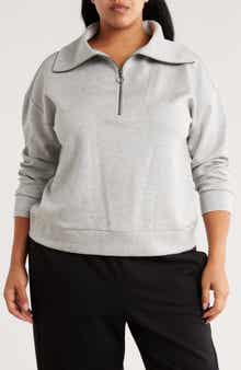 Caslon® Quarter Zip Sweatshirt