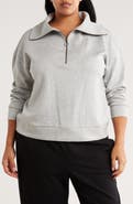 Caslon® Quarter Zip Sweatshirt