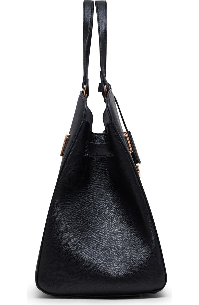 Anne Klein Large Belted Satchel, Alternate, color, Black