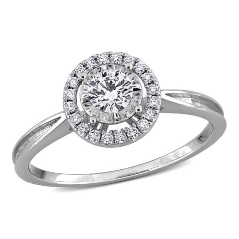 Lab-Grown Diamond Double Halo Ring 18k