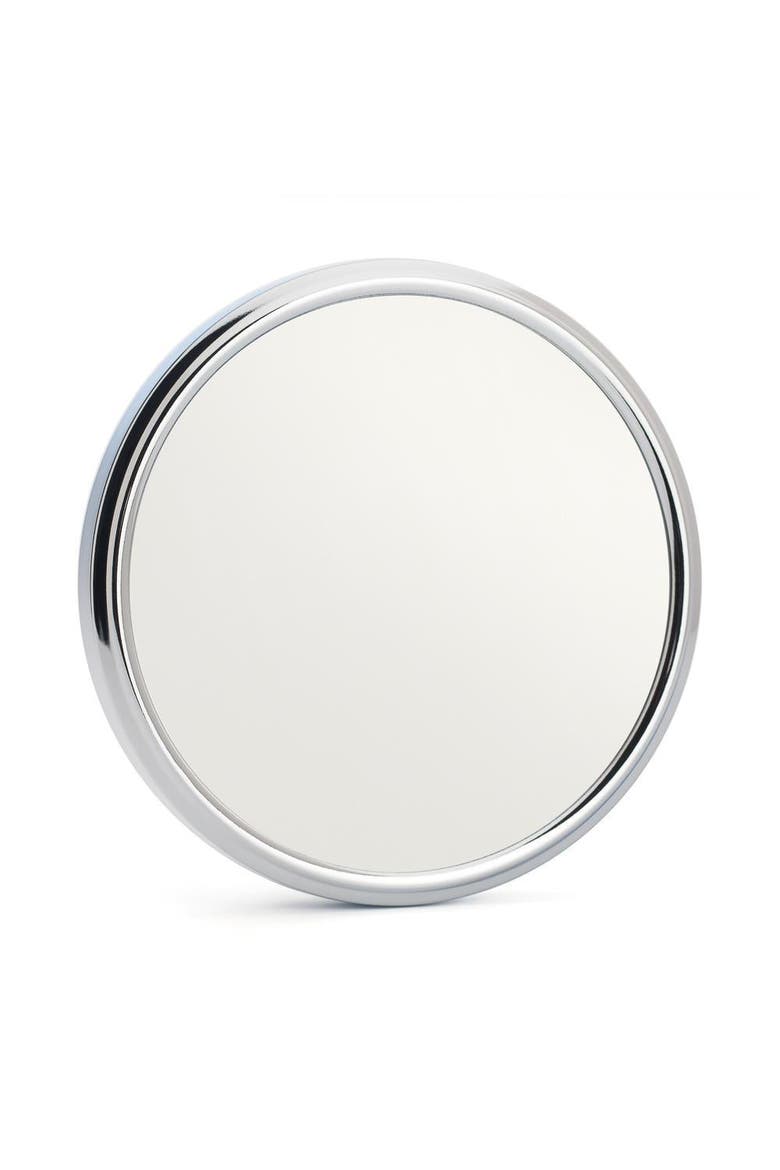 Chrome 5x Magnification Shaving Mirror w/ Suction Cup, Main, color, Chrome