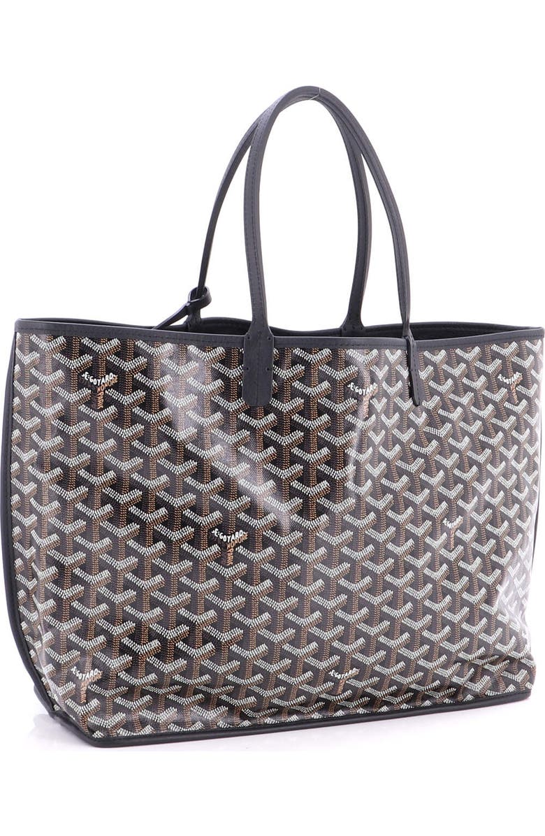 Pre-Owned Goyard Anjou Reversible Tote Coated Canvas PM, Alternate, color, Black