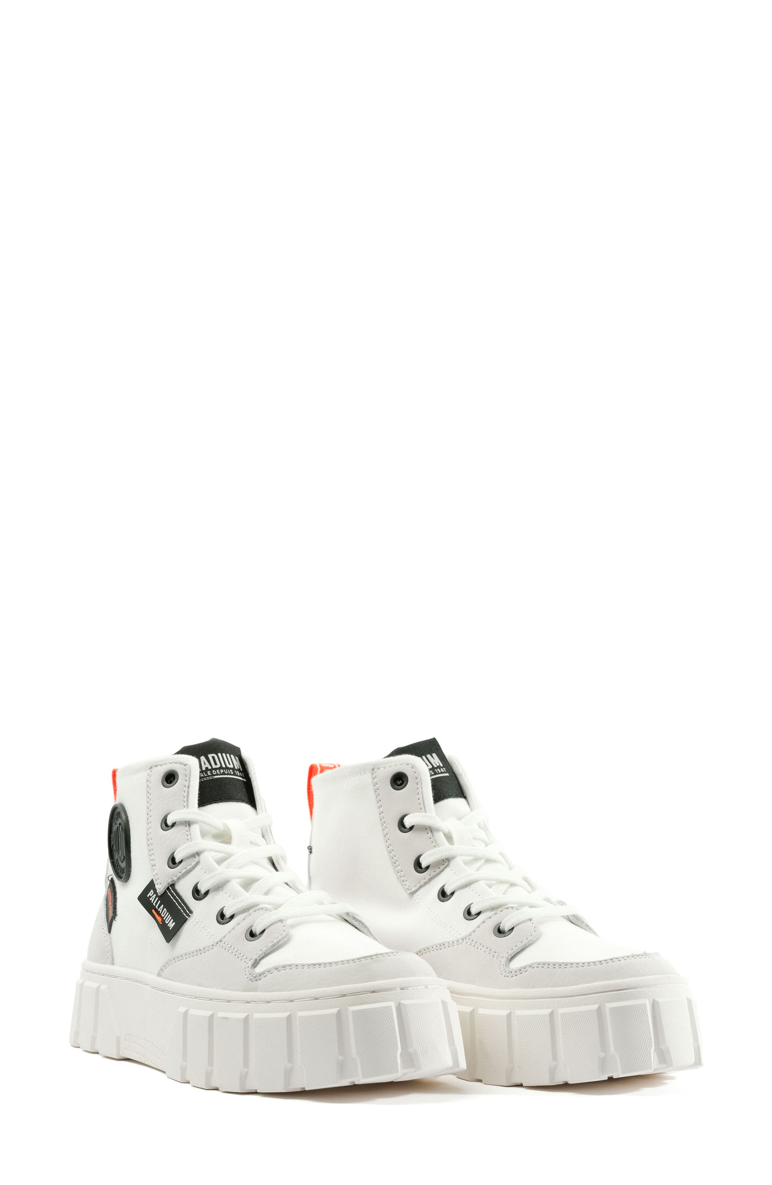 Palladium Pallatower High Top Platform Sneaker, Alternate, color, Star White