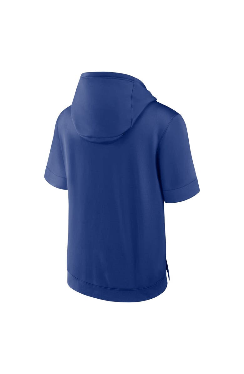 Nike Men's Nike Royal Los Angeles Dodgers Tri Code Lockup Short Sleeve Pullover Hoodie, Alternate, color, Royal