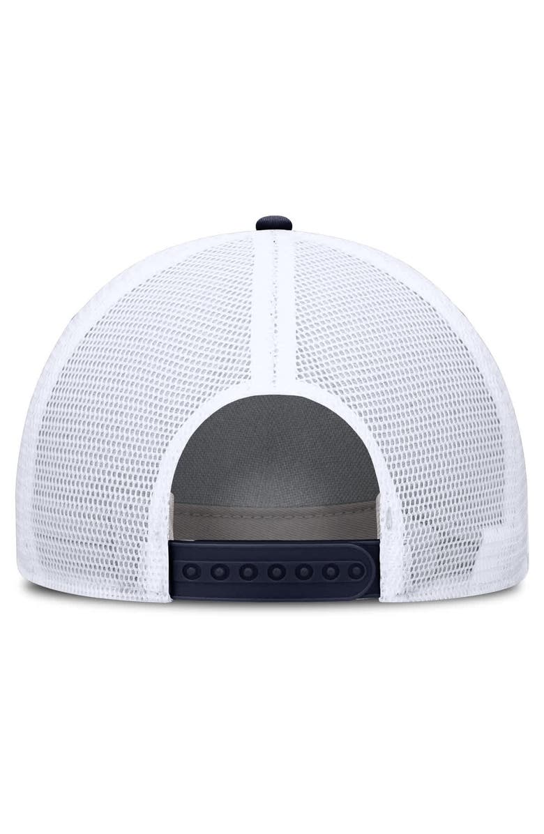 Jordan Brand Men's Jordan Brand  Navy/White Michigan Wolverines 2025 On-Field Rise Engineered Trucker Adjustable Hat, Alternate, color, 