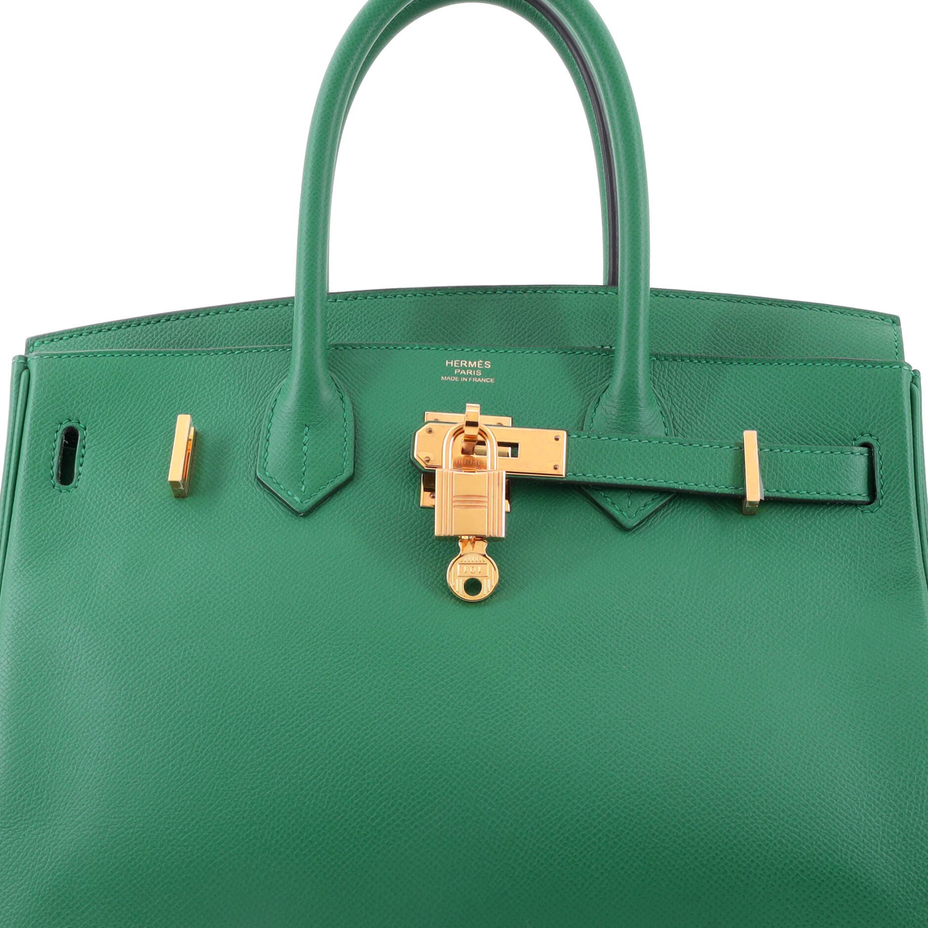 Birkin Handbag Green Epsom with Gold Hardware 30, Alternate, color, Green