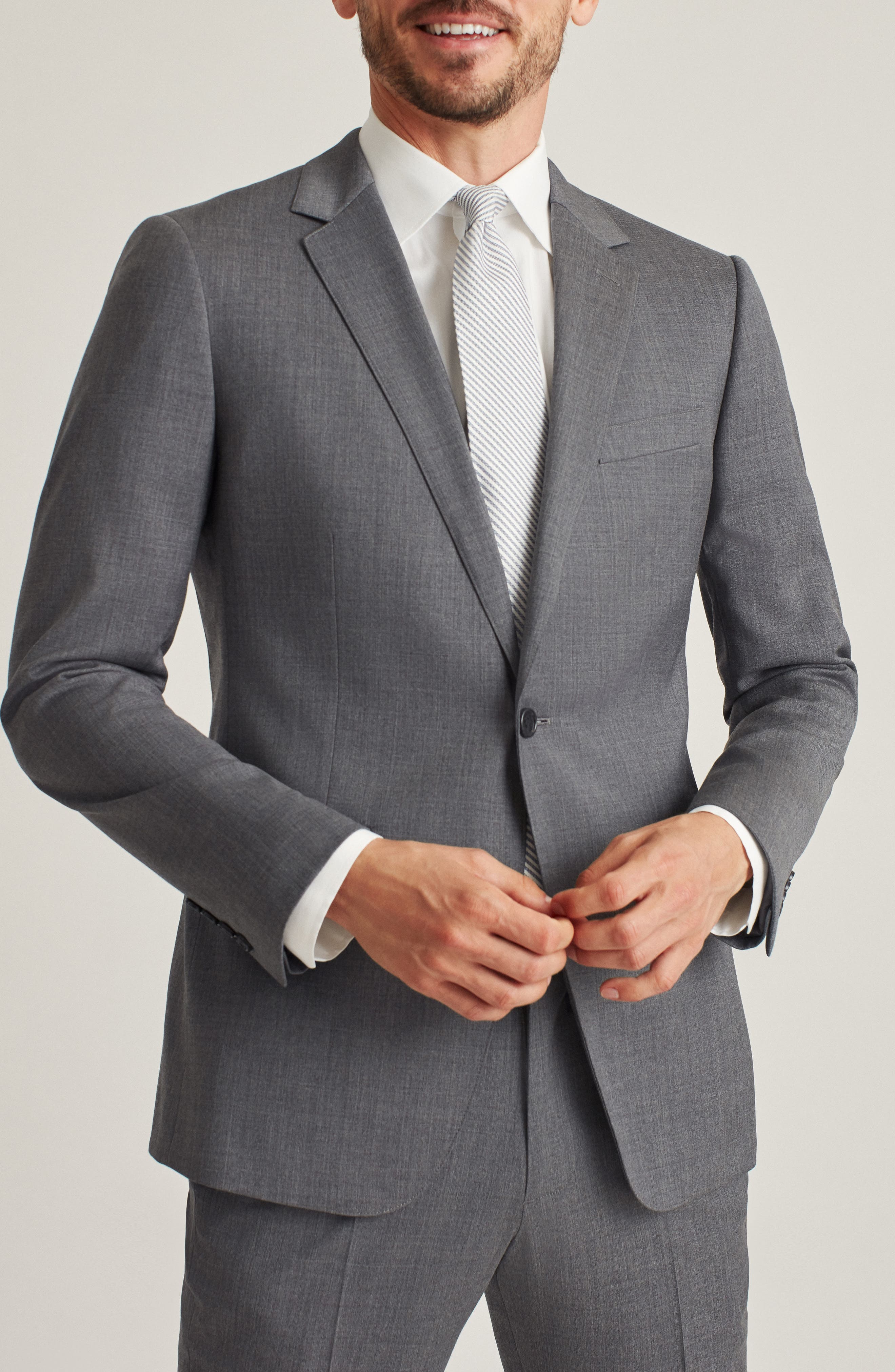 Jetsetter Slim Fit Stretch Wool Suit Jacket