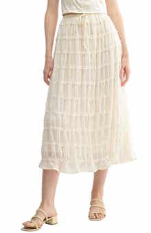 Lush Ruffle Tiered Midi Skirt