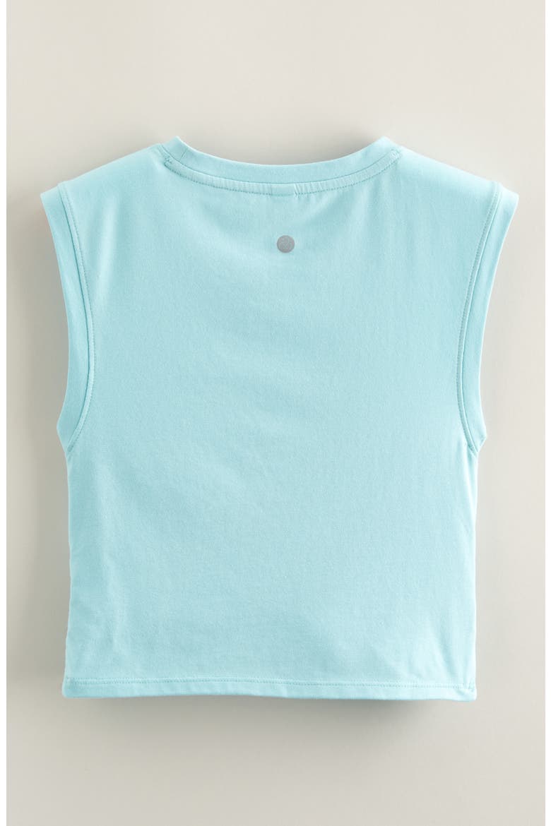 Kids' Twist Front T-Shirt, Alternate, color, TEAL HAZE