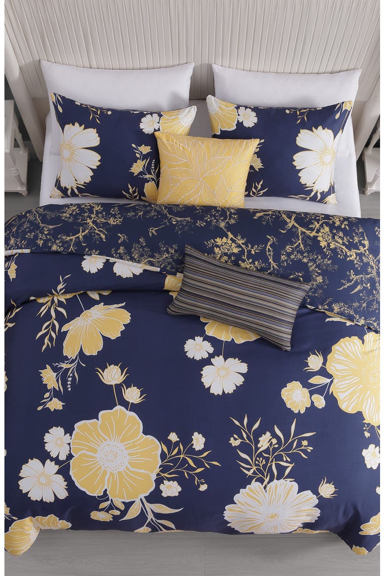Sunglow Reversible 5-Piece Comforter Set, Alternate, color, BLUE