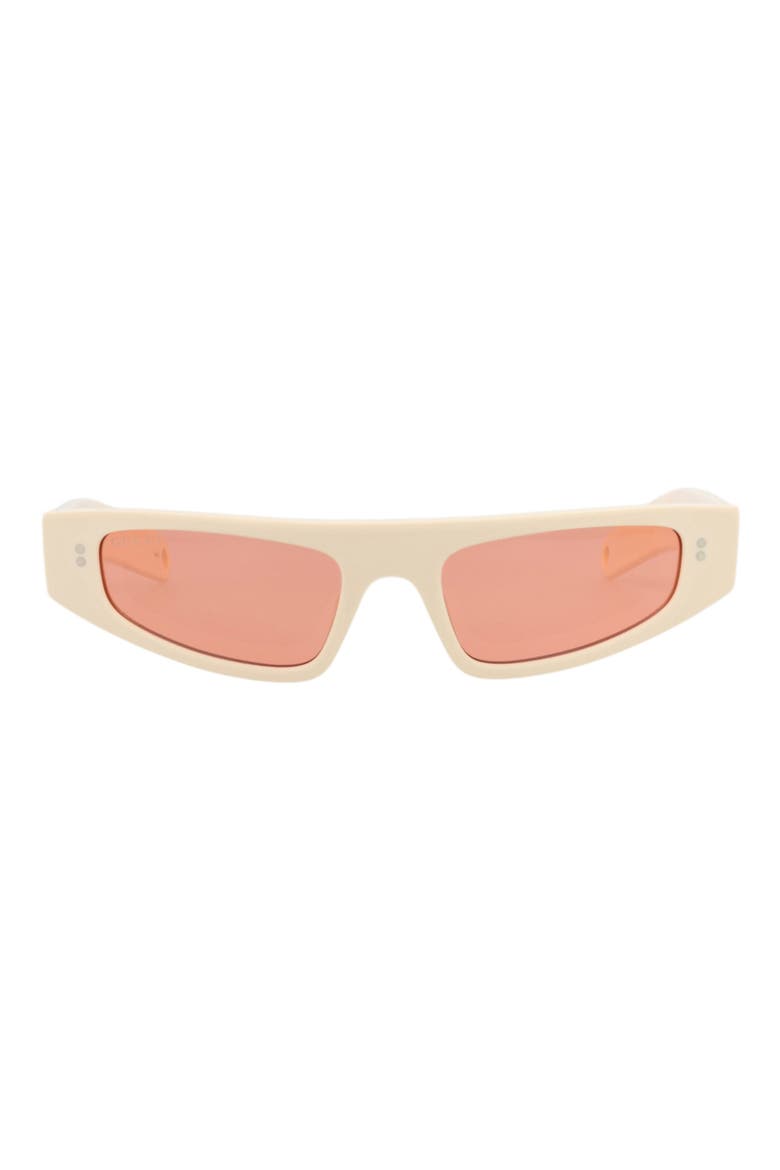 51mm Cat Eye Sunglasses, Main, color, IVORY DARK RED