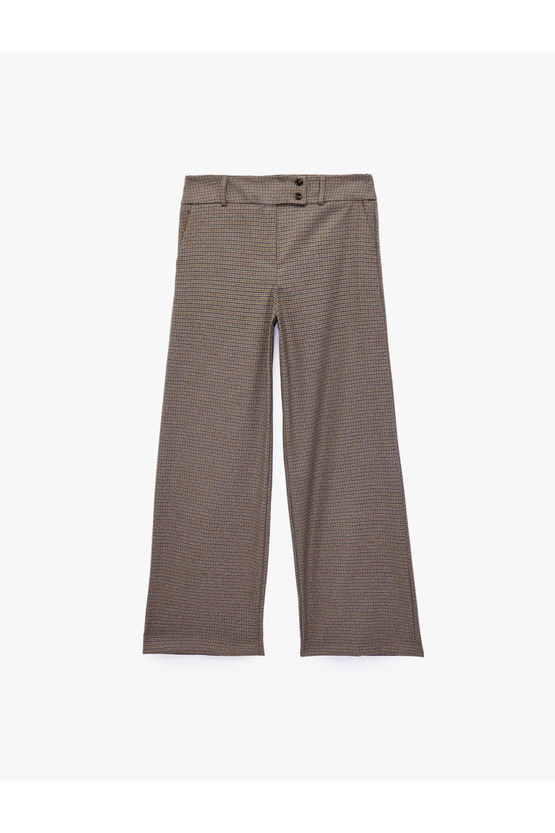 Plaid Tailored Pants, Alternate, color, BROWN CHECK