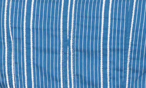 Adelyn Rae Stripe Tiered Minidress In Blue