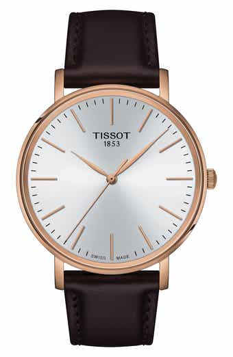 Tissot Everytime Leather Strap Watch, 40mm