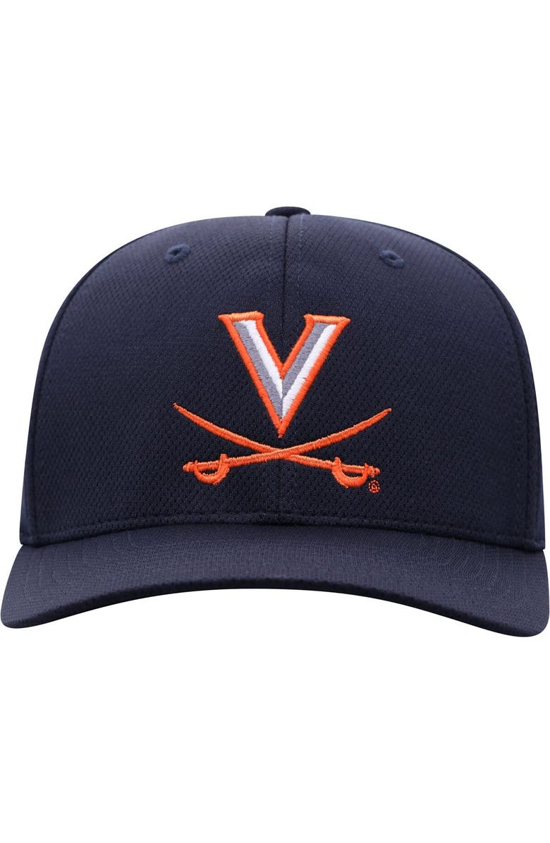 TOP OF THE WORLD Men's Top of the World Navy Virginia Cavaliers Reflex Logo Flex Hat, Alternate, color, Navy