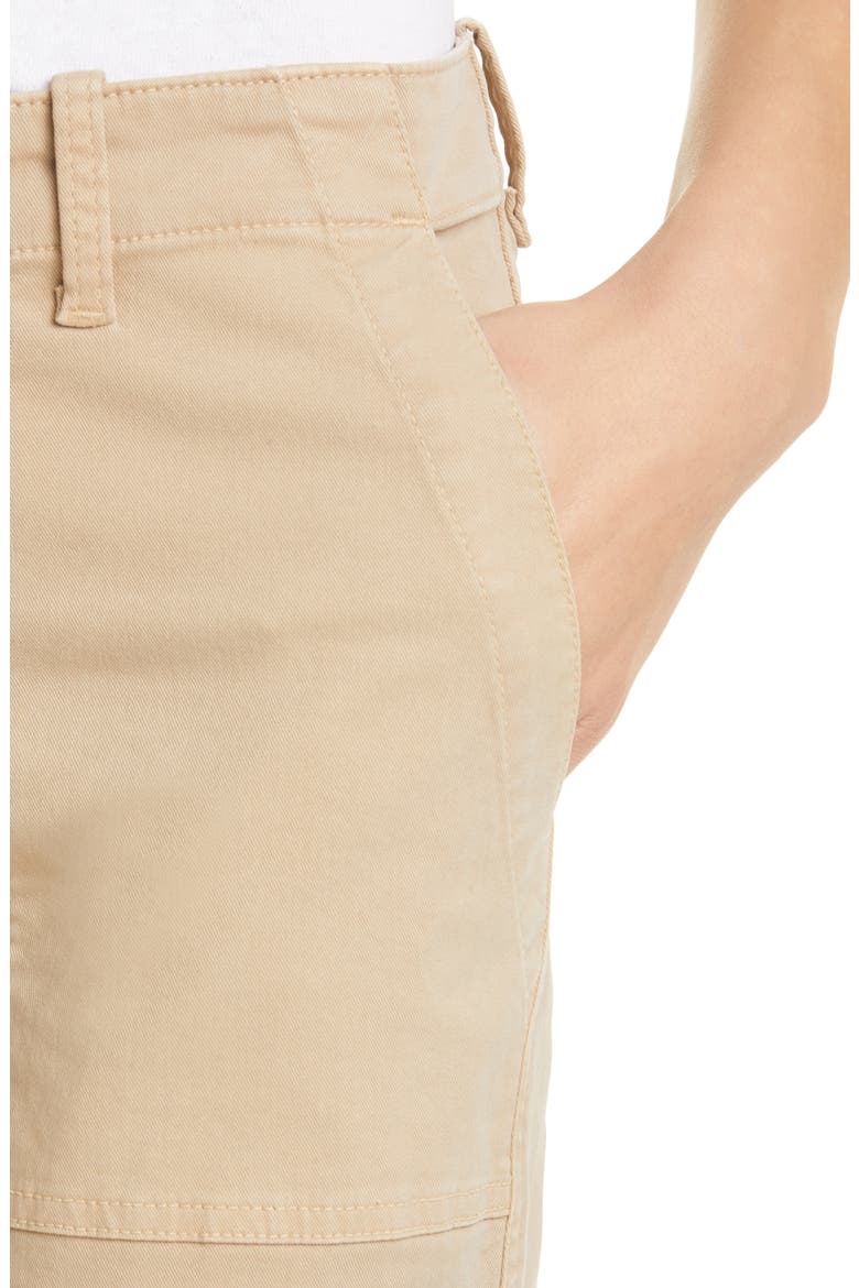 Jenna Slim Crop Stretch Twill Pants, Alternate, color, DESERT SAND