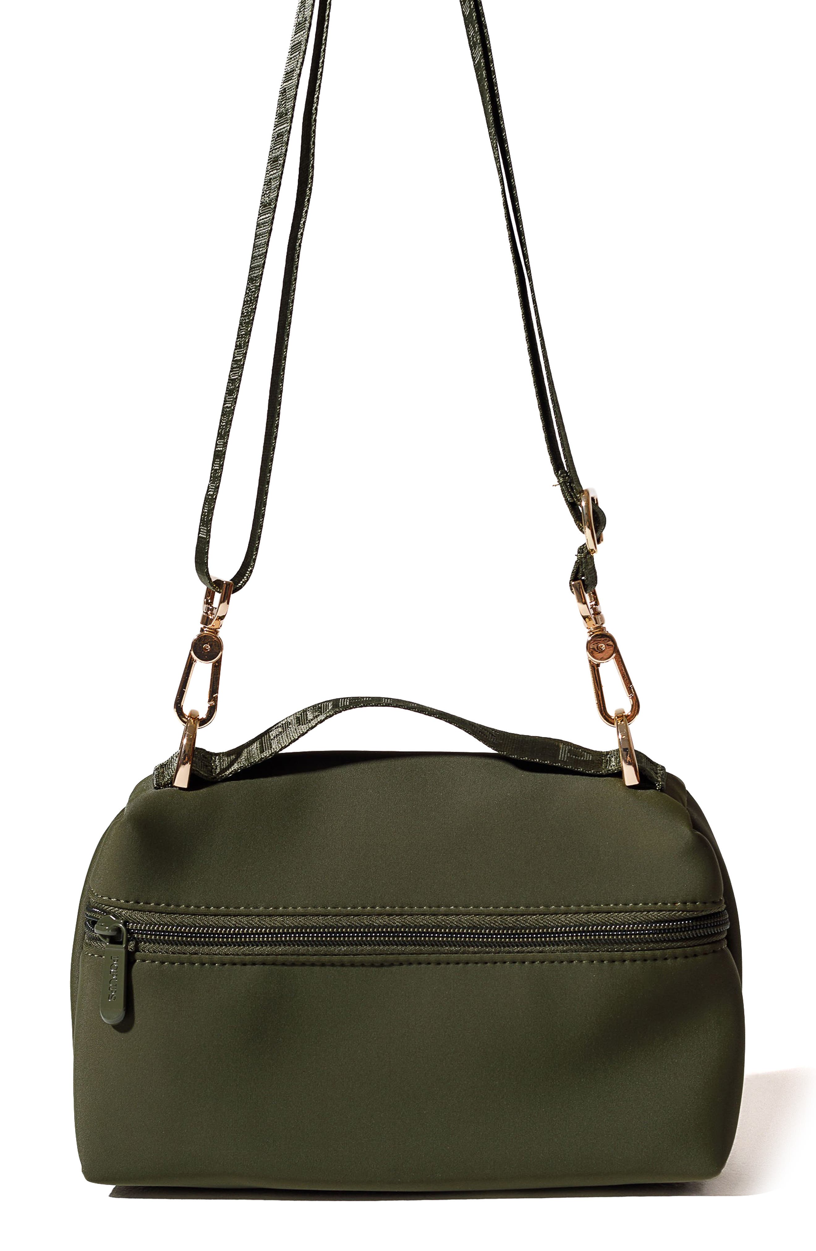 Vanity Neoprene Clutch, Alternate, color, SAFARI GREEN