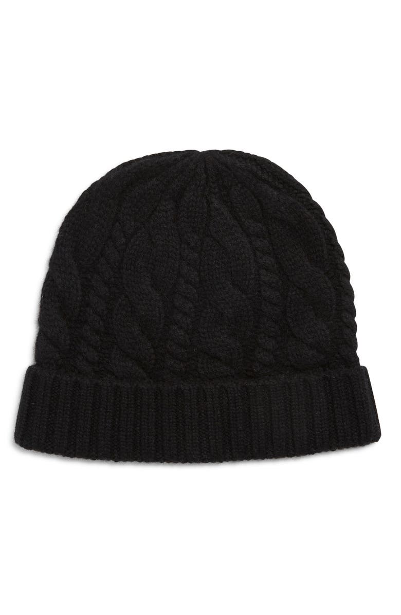Sofia Cashmere Cashmere Chunky Cable Knit Beanie, Main, color,