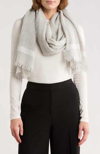 Vince Wool & Cashmere Stripe Scarf