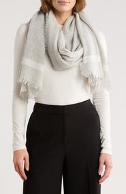 Vince Wool & Cashmere Stripe Scarf