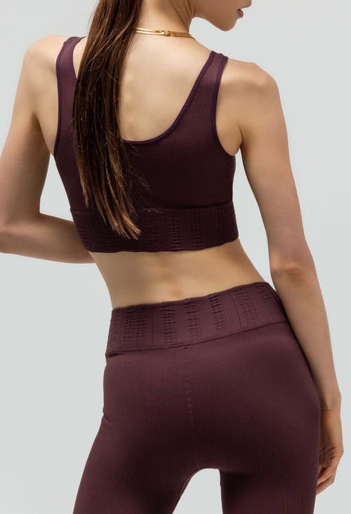 Reformer The V-neck Sports Bra In Purple