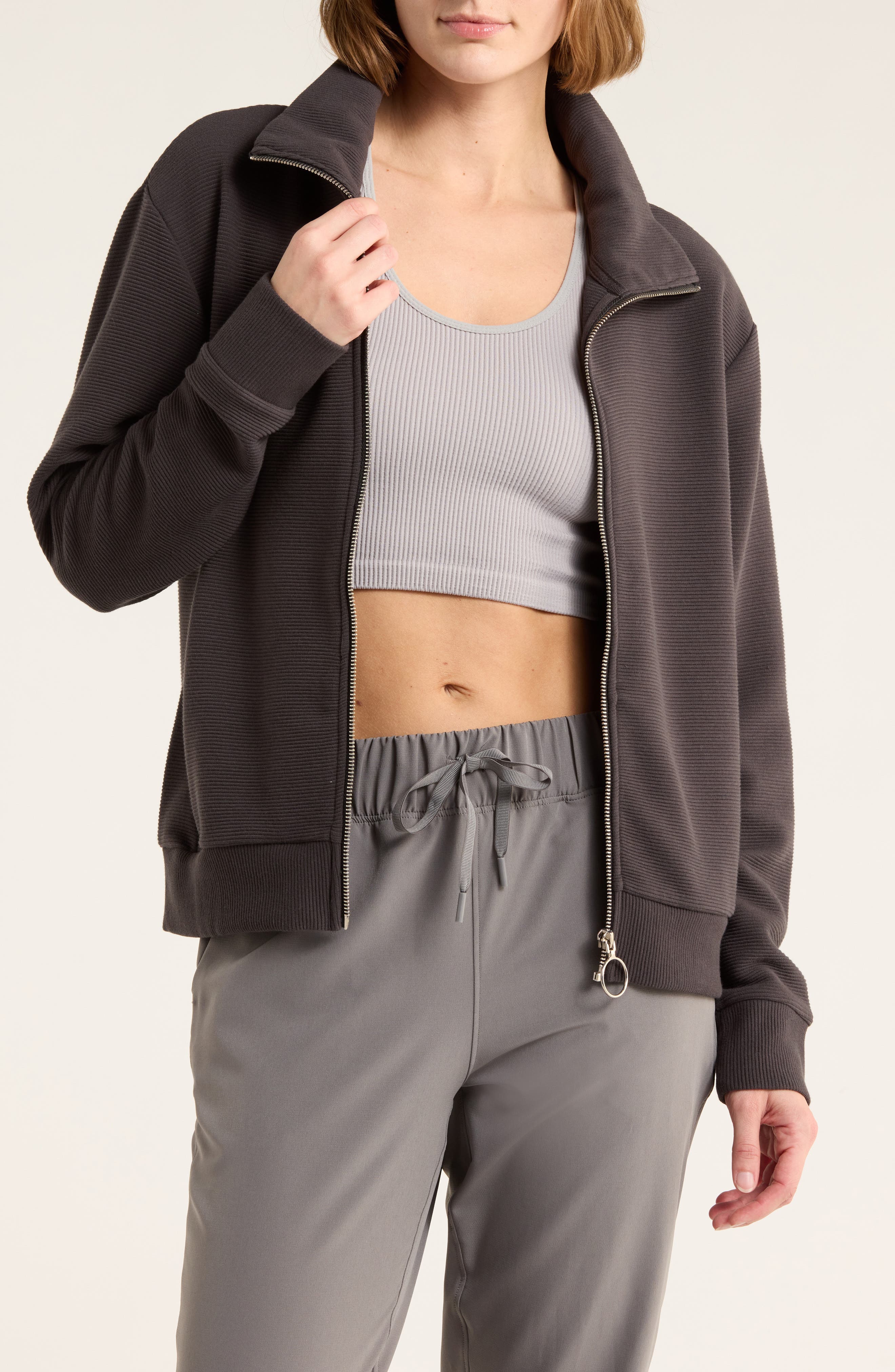 APANA Softsea Mock Neck Full Zip Jacket