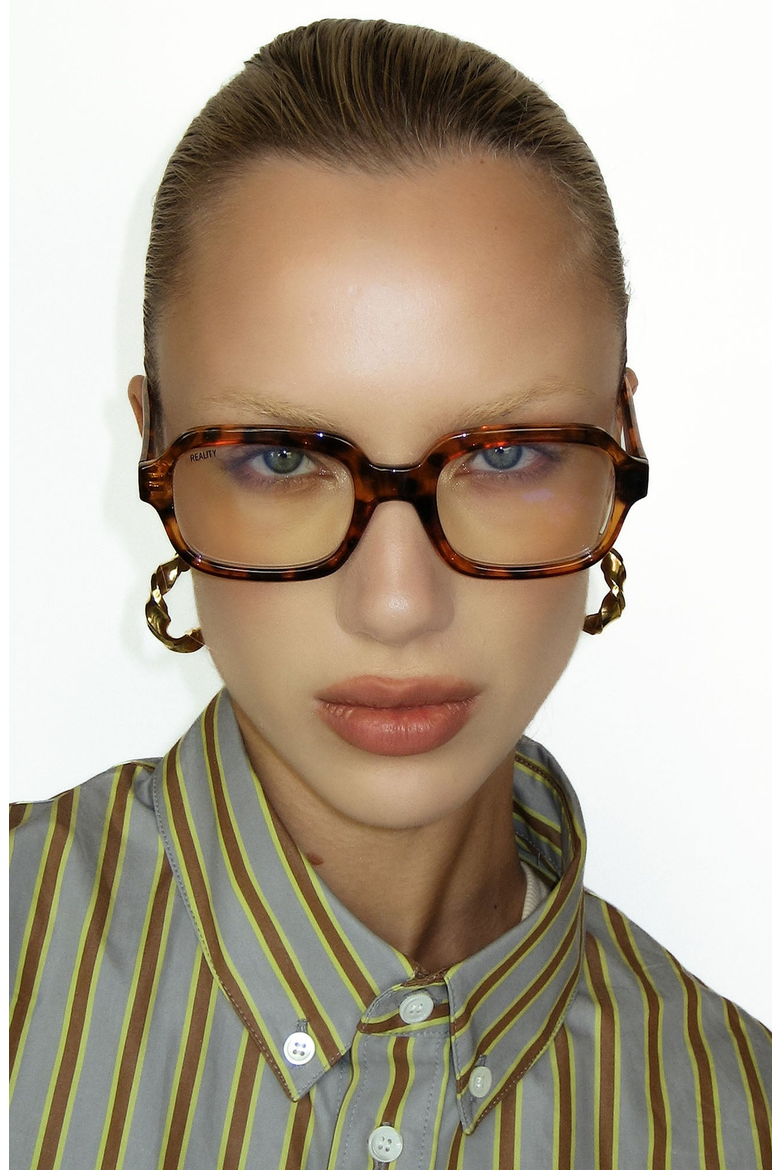 Beatnik Blu Light Glasses, Alternate, color, Turtle