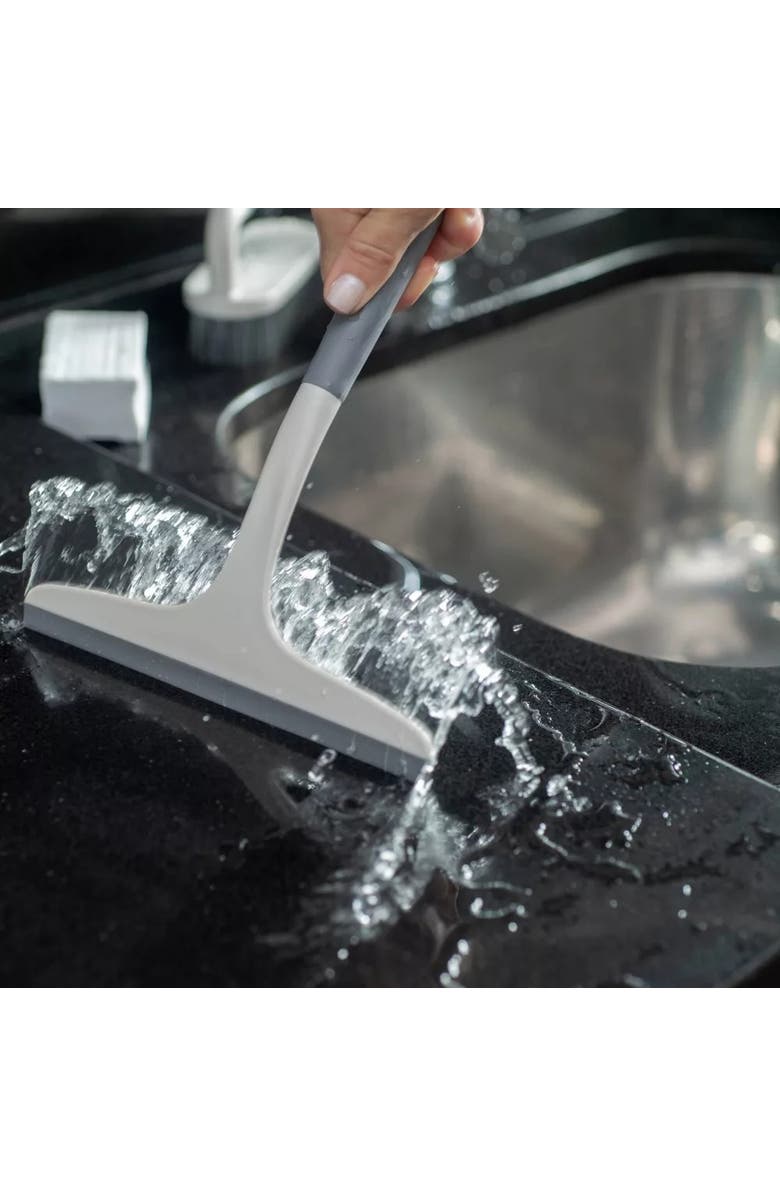 OU Lightweight Ergonomic Silicone Window Squeegee, Alternate, color, White