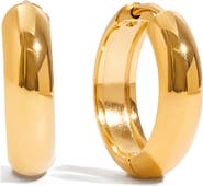 LA MENO Bold Gold Hoop Earrings