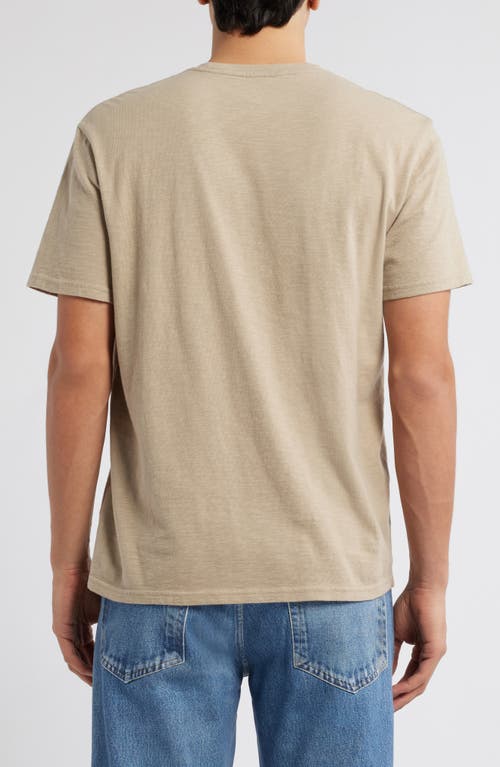 Treasure & Bond Lived In Slub Jersey Crewneck T-shirt In Tan Burrow