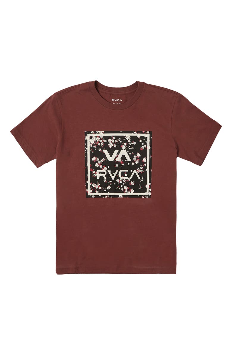 RVCA Kids' All The Way Cotton Graphic T-Shirt, Main, color, 