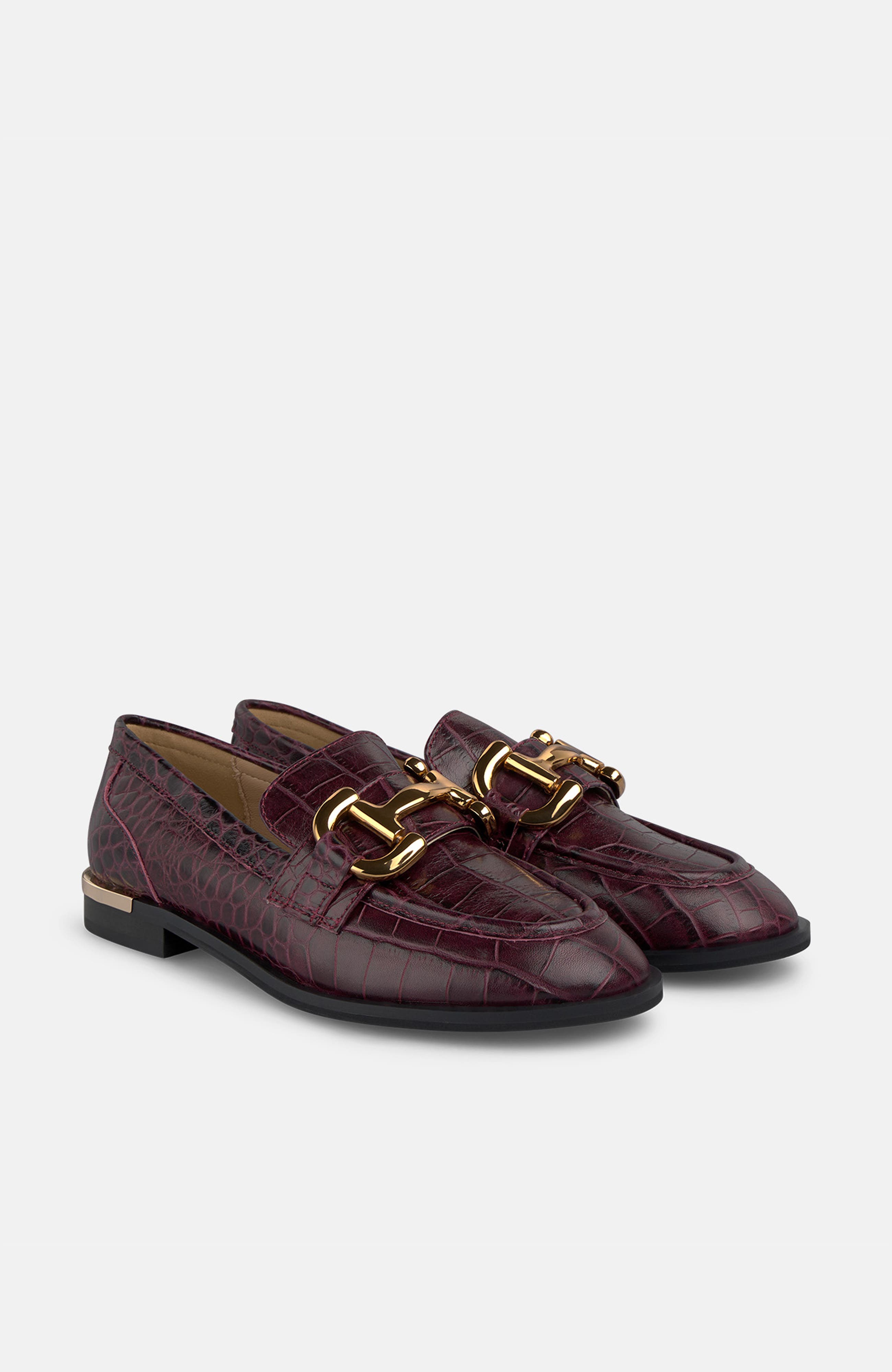 Metallic Stirrup Moccasin, Main, color, Wine