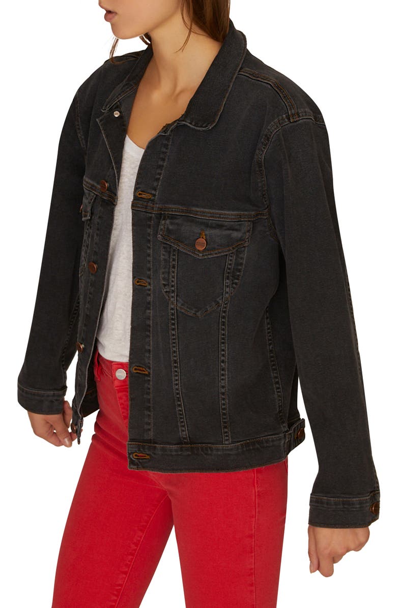 Sanctuary Axel Oversize Denim Trucker Jacket, Alternate, color, 