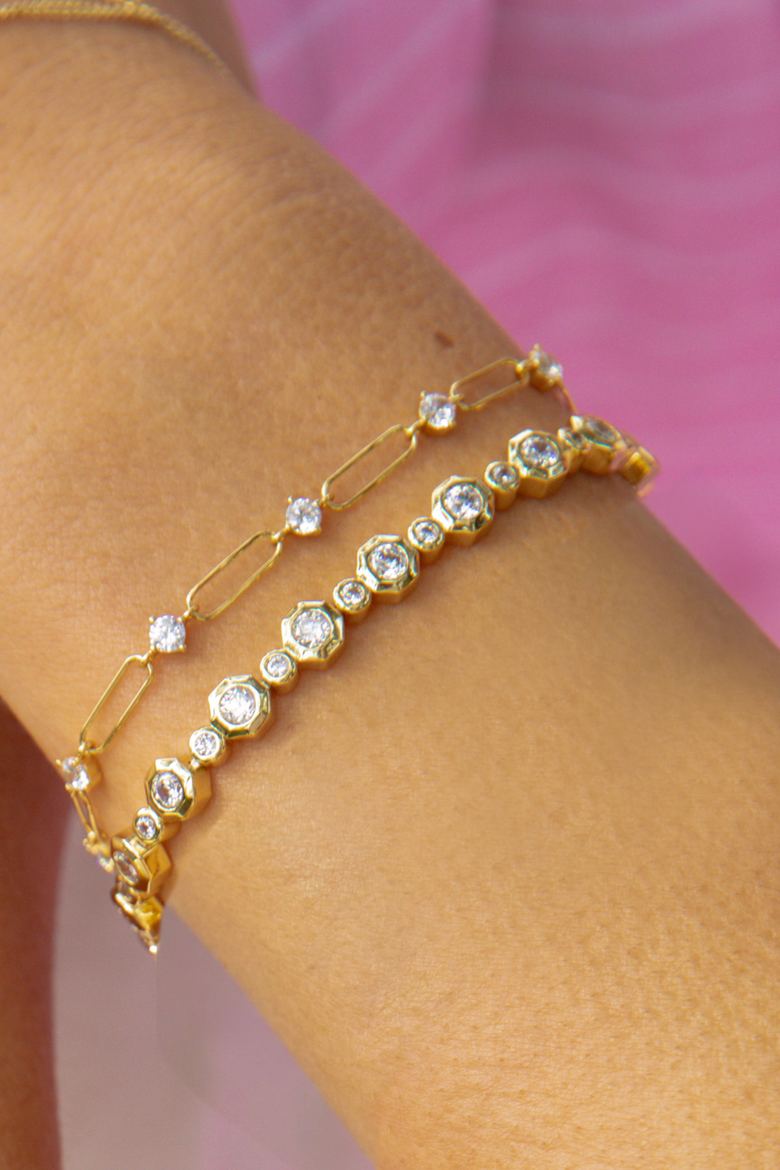Showgirl Bracelet Set of 2, Alternate, color, Gold