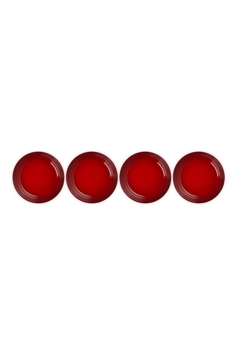 Vancouver Set of 4 Salad Plates, Alternate, color, CERISE