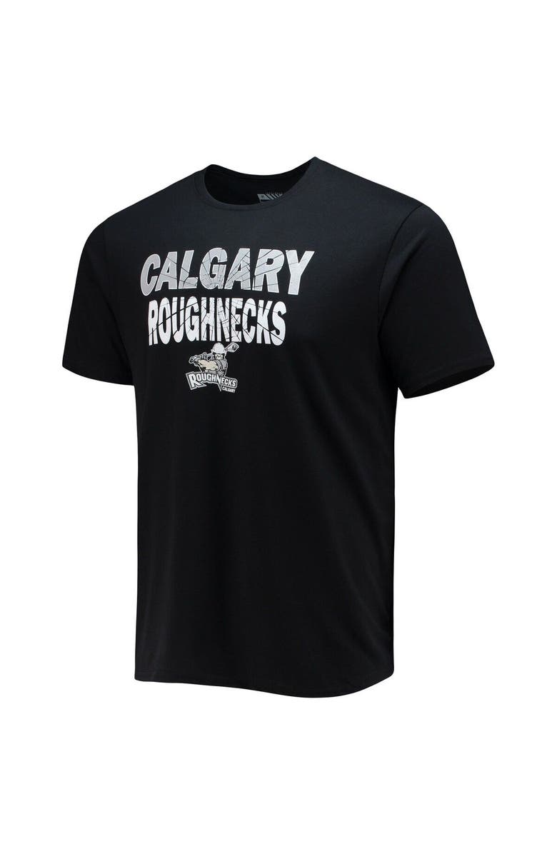 LEVELWEAR Men's Levelwear Black Calgary Roughnecks Team Logo Thrive T-Shirt, Alternate, color, Black