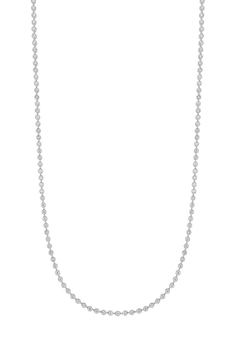 Monaco Diamond Tennis Necklace (Nordstrom Exclusive), Main, color, WHITE