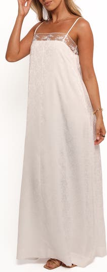 Alisha Floral Jacquard Maxi Dress