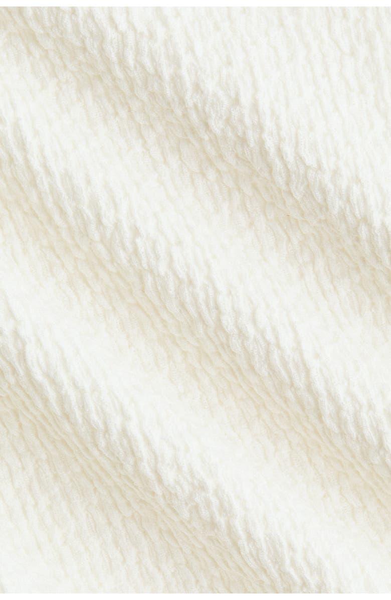 H&M Flounce-trimmed Top, Alternate, color, Cream