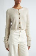 LOULOU DE SAISON Zephir Crop Cashmere Cardigan