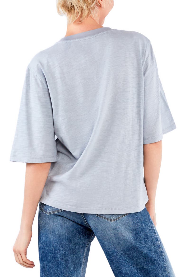 Hig Hug Crewneck T-Shirt, Alternate, color, PEARL BLUE